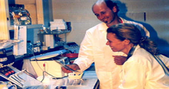 Meucci and Brandimarti working on research